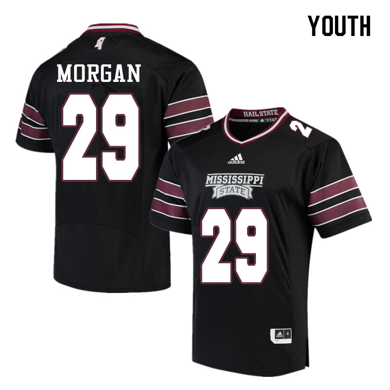 Youth #29 C.J. Morgan Mississippi State Bulldogs College Football Jerseys Sale-Black - Click Image to Close